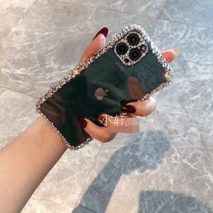 Bling Rhinestone Diamond Soft Case for iPhone 11–17 Pro Max – Glitter Shockproof Cover