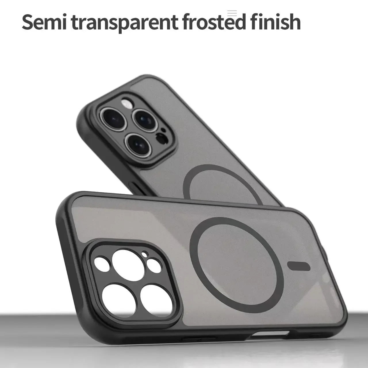 Luxury Matte MagSafe Clear Case for iPhone 16 & 17 Pro Max – Shockproof Cover